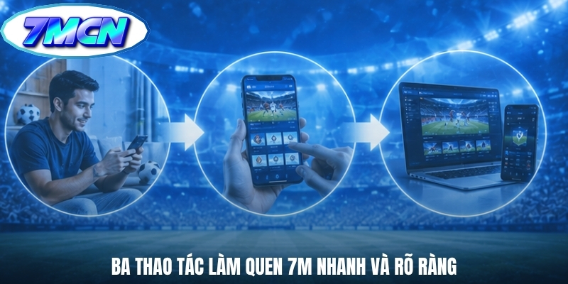 Ba thao tác làm quen 7m nhanh và rõ ràng