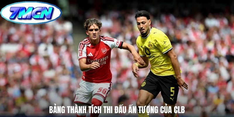 Bảng thành tích thi đấu ấn tượng của CLB