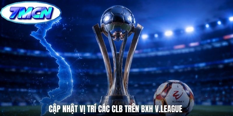Cập nhật vị trí các CLB trên BXH V.League