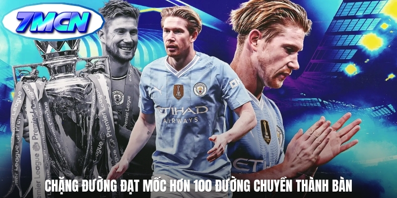 Chặng đường đạt mốc hơn 100 đường chuyền thành bàn