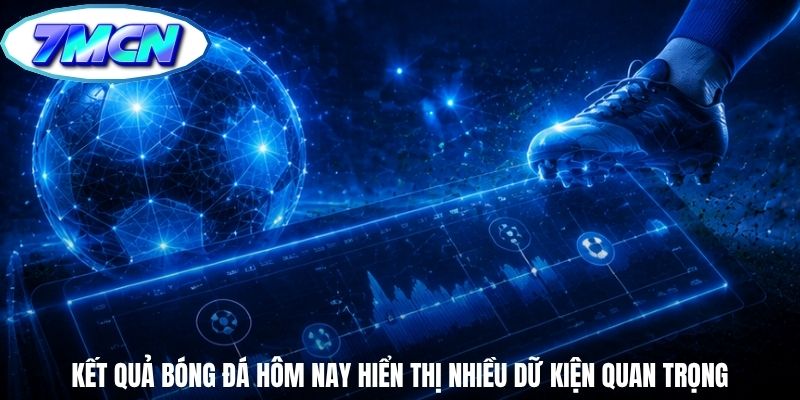 Kết quả bóng đá hôm nay hiển thị nhiều dữ kiện quan trọng