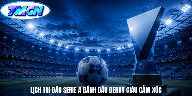 Lịch thi đấu Serie A đánh dấu derby giàu cảm xúc