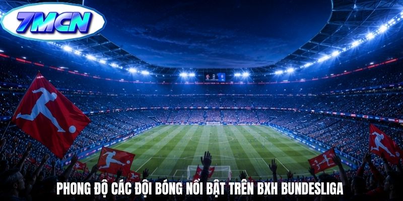 Phong độ các đội bóng nổi bật trên BXH Bundesliga