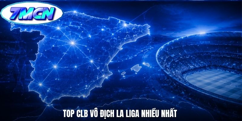 Top CLB vô địch La Liga nhiều nhất